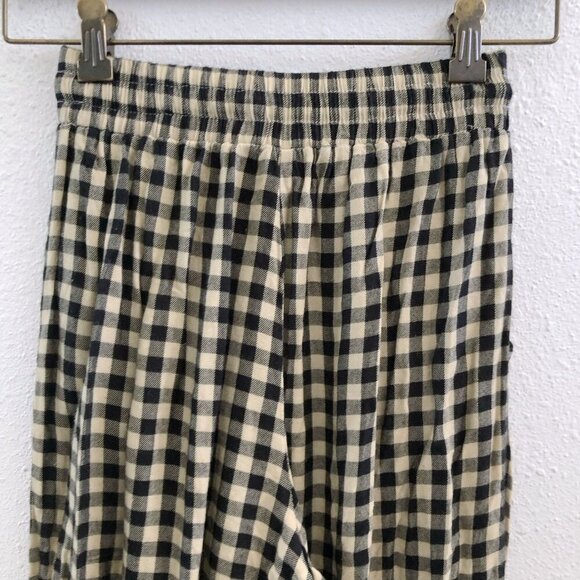 WE WORE WHAT Gingham Button-Up Shirt & Pants Pajama Set XXS Size - Picture 9 of 14